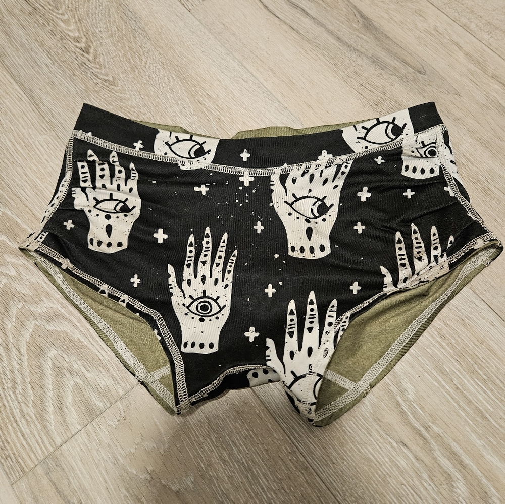 Black and White Marble NKD BUTI MVMNT Athletic Shorts